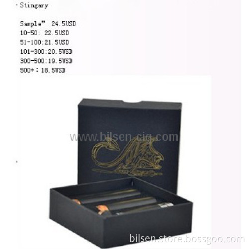 E Cigarette BLACK mechanical vape mods Stingray mod